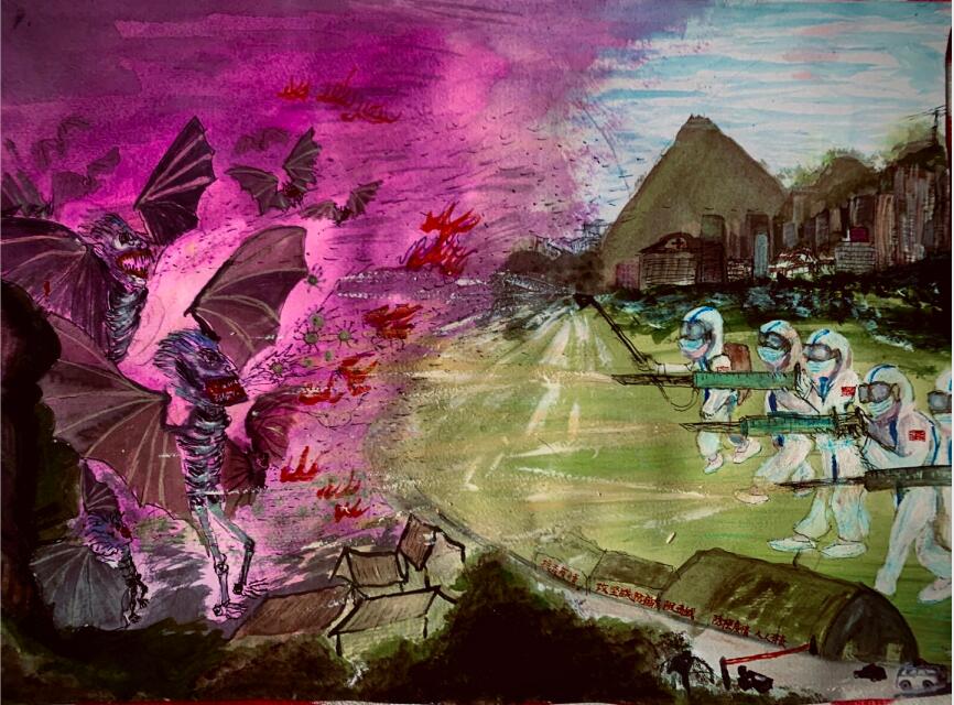 “疫情當(dāng)前，孩子們有‘畫(huà)’說(shuō)”作品展播（四十三）