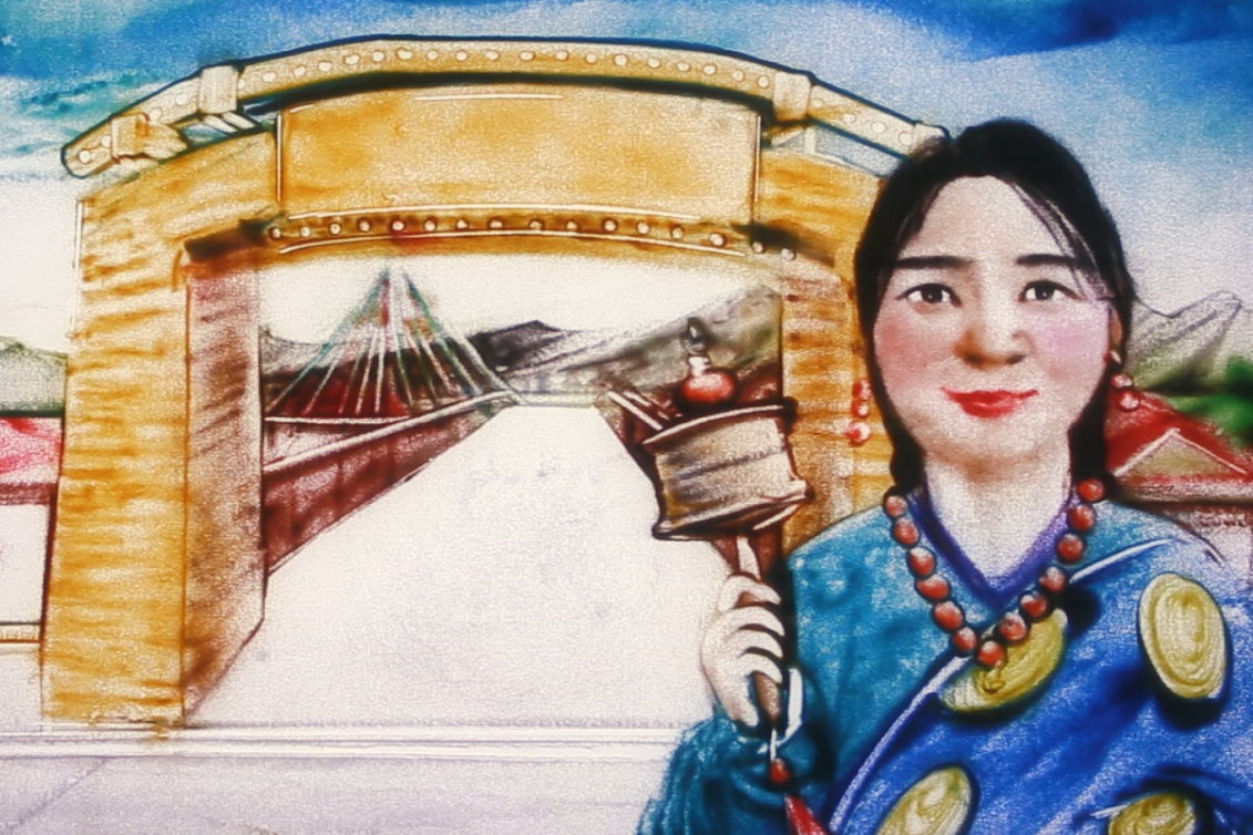 沙畫|奮力追夢！2020決戰(zhàn)脫貧攻堅“甘肅卷”