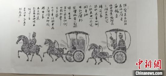 圖為傳拓作品。　崔琳 攝