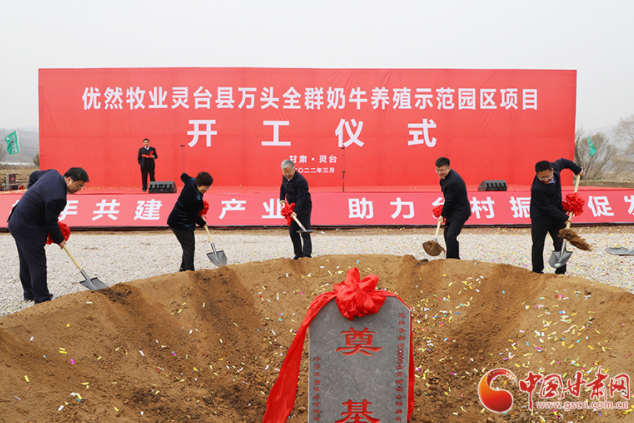 總投資7.2億元！優(yōu)然牧業(yè)靈臺縣萬頭全群奶牛養(yǎng)殖示范園區(qū)項(xiàng)目開工