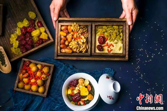 2023年5月，拍攝的臨夏蓋碗茶所需原料。(資料圖)臨夏市融媒體中心供圖