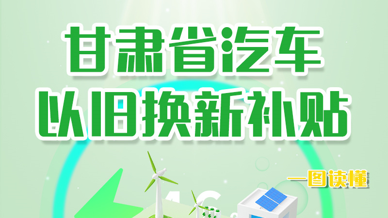 海報|重大利好！甘肅省汽車以舊換新補貼來了