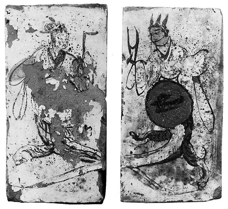 高臺(tái)縣博物館藏魏晉墓出土的女媧、伏羲畫像磚