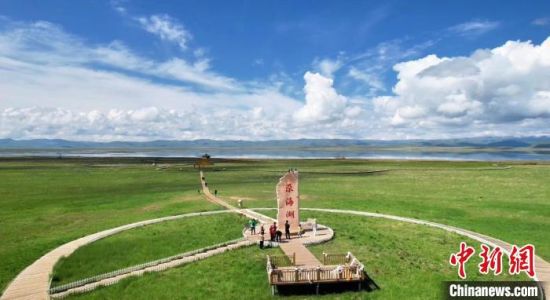 2024年6月，甘肅甘南州碌曲縣尕海湖。(資料圖)高瑩 攝